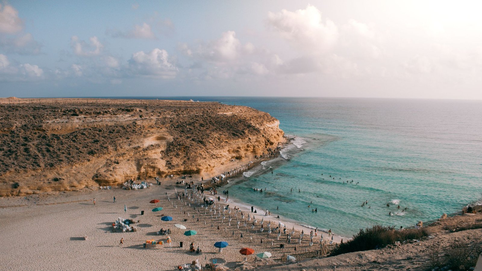 Agiba beach cove near Marsa Matruh